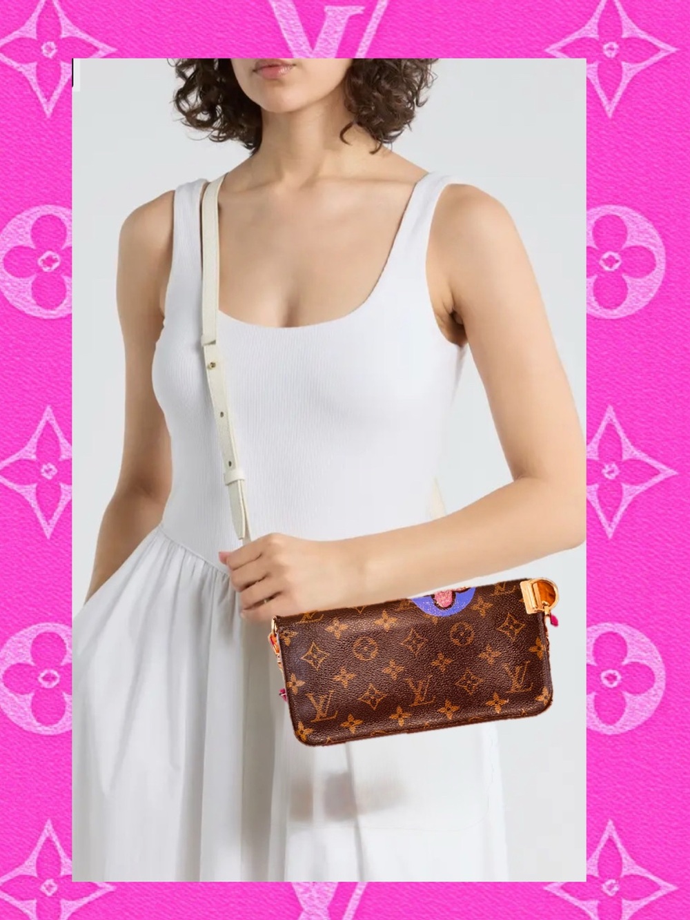Louis Vuitton
2009  LV Monogram Insolite Wallet reinvented Crossbody vintage